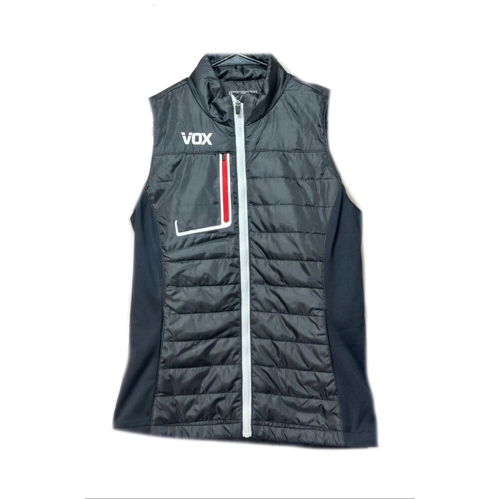 NWT VOX Full Zip Up Quilted Black Puffer Vest Men's Medium